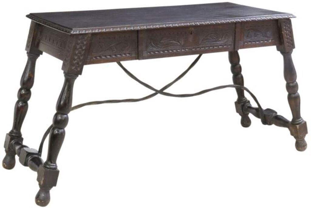 Appraisal: Spanish Baroque style writing desk late th early th c