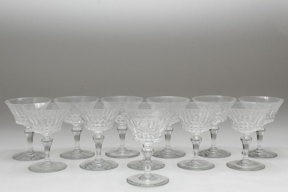 Appraisal: Baccarat Crystal Piccadilly Champagne Coupes Baccarat crystal Piccadilly champagne coupe