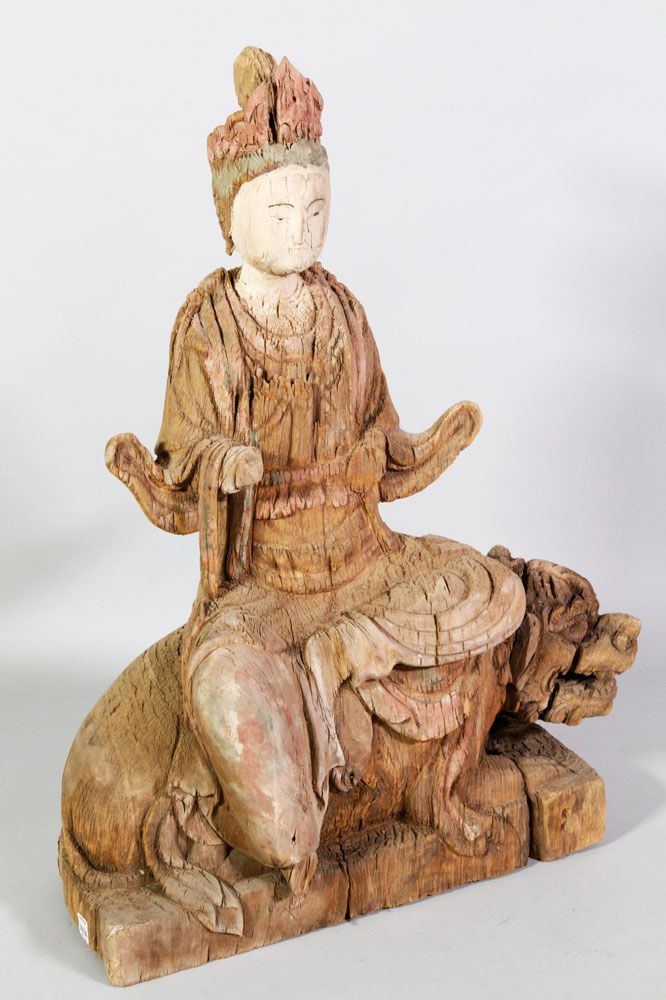 Appraisal: - th C Chinese Guanyin Figure of Guanyin China th