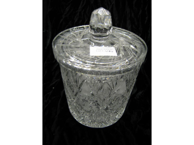 Appraisal: Cut Crystal Bisquit Jar