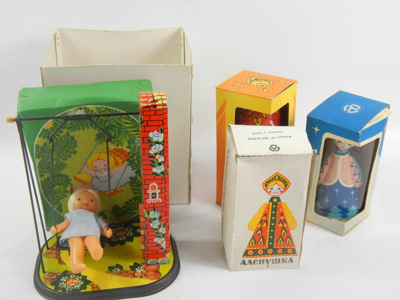 Appraisal: Various Russian tin plate toys etc to include a girl