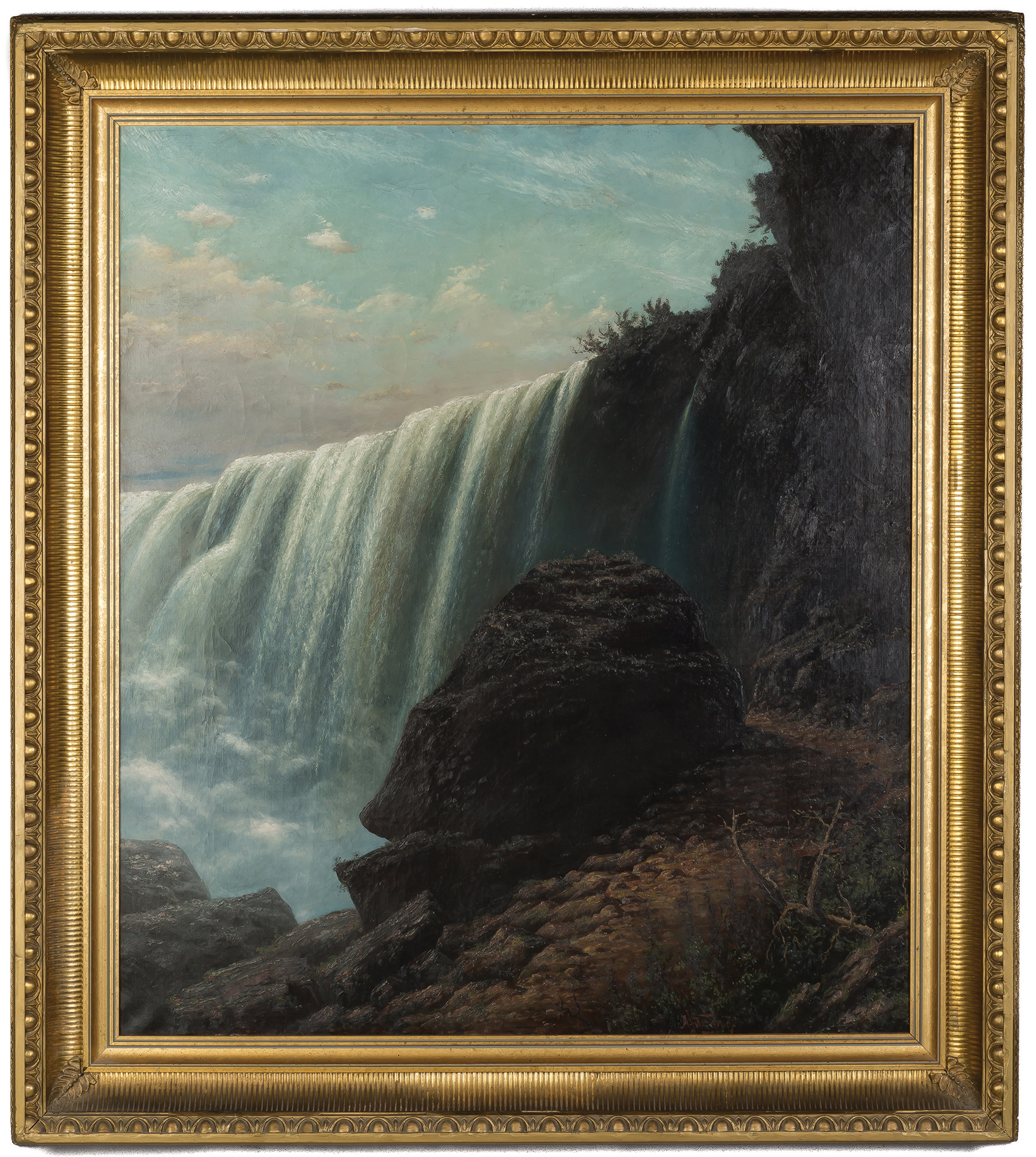 Appraisal: Alexis Jean Fournier American - View of Niagara Falls Signed