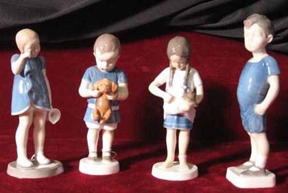 Appraisal: Four piece Bing Grondahl figures of children Tallest H in