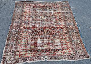 Appraisal: Caucasian Shirvan Rug Caucasian Shirvan rug th century ' long