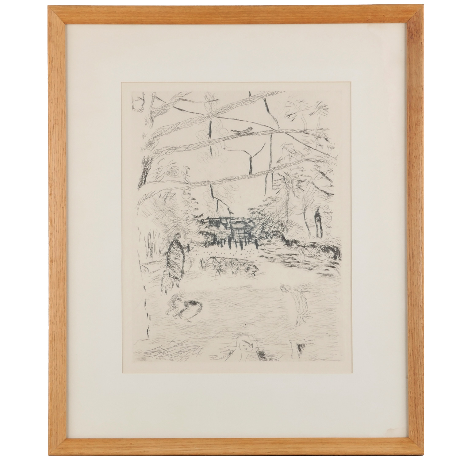 Appraisal: PIERRE BONNARD ETCHING Pierre Bonnard French - Aux Champs Elysees