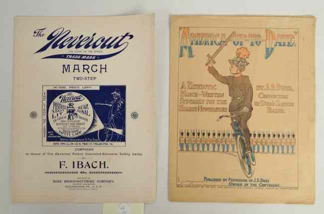 Appraisal: Lot of two pieces of early sheet music '' x