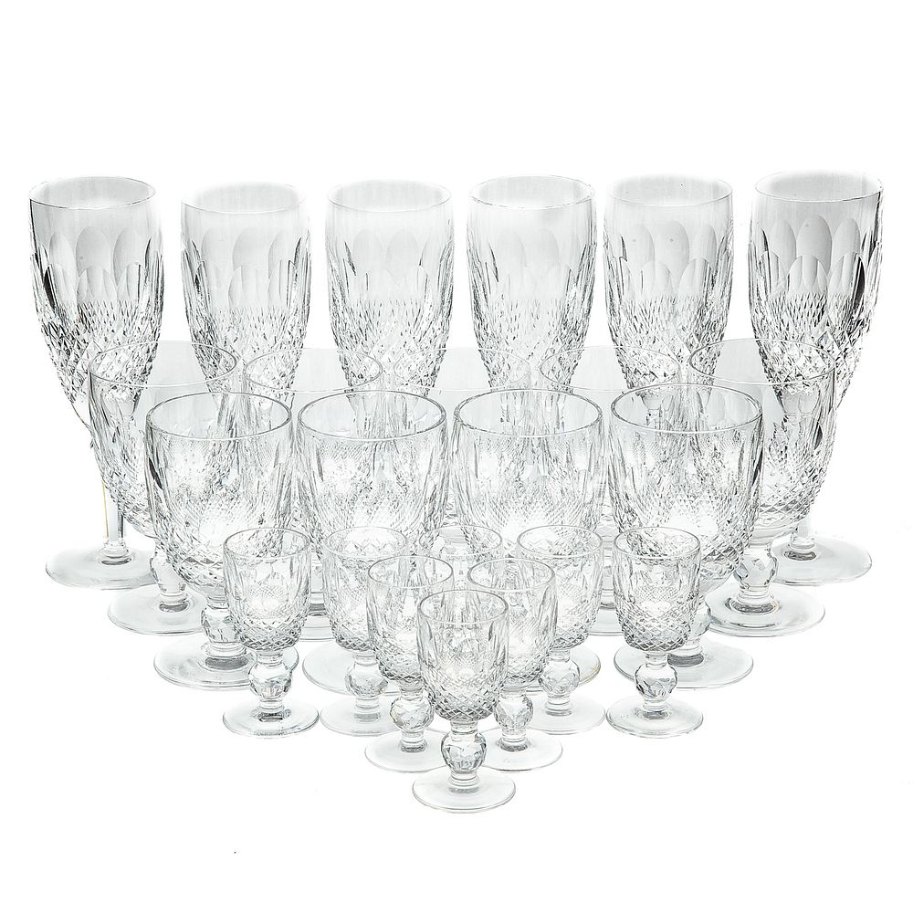 Appraisal: Waterford Crystal Colleen Stems Includes wine stems cordials and champagne