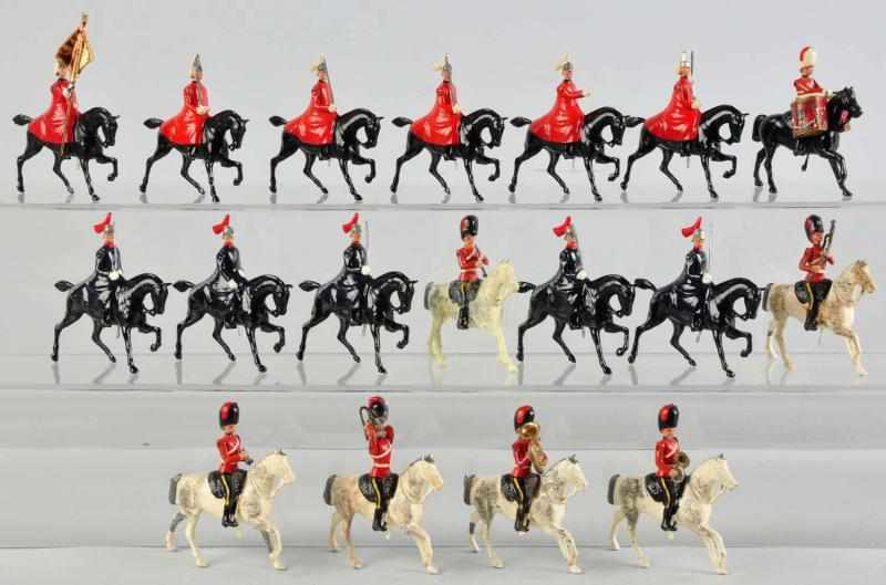 Appraisal: Lot of Britains Soldiers on Horseback Figures One figure missing