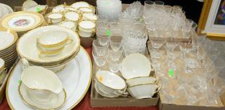 Appraisal: Nine box lots of glass and china to include partial