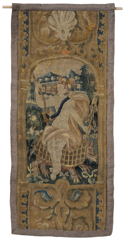 Appraisal: Tapestry Fragment Continental th or early th century classical female