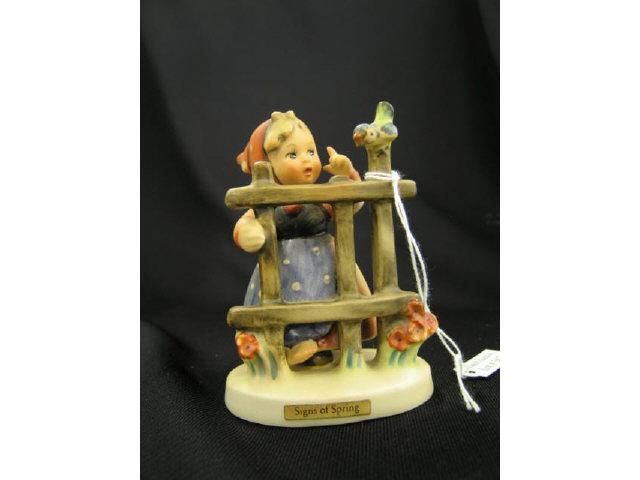 Appraisal: Hummel Figurine Signs of Spring three line mark