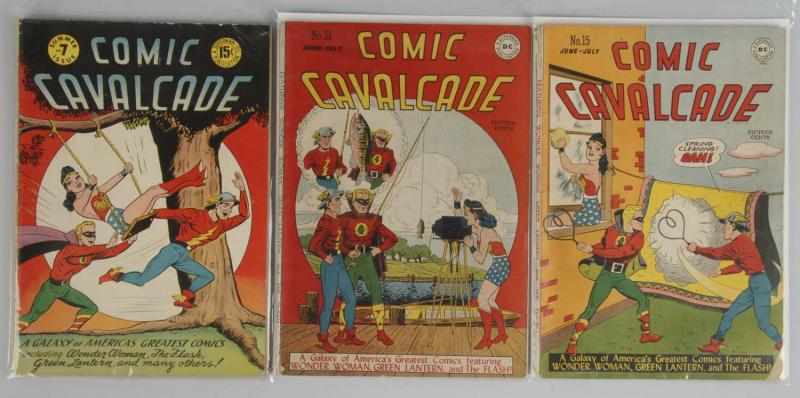 Appraisal: Lot of s Comic Cavalcade Comics Description This lot includes