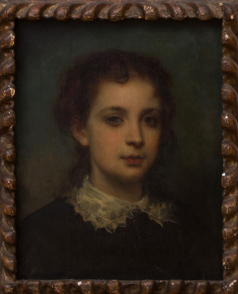 Appraisal: FRENCH SCHOOL PORTRAIT OF A BOY Oil on panel unsigned