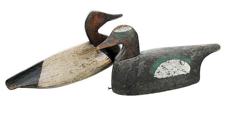 Appraisal: Two North Carolina Decoys Including Wilton Walker Wilton Walker Tulls