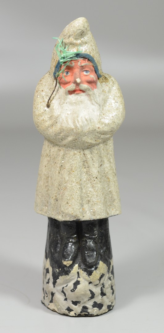 Appraisal: Paper mache Santa marked Germany - h