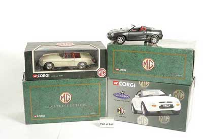 Appraisal: Corgi th scale diecast Cars - to include Donnington MGF