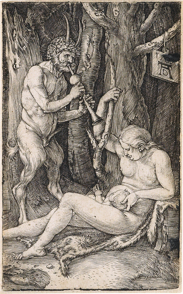 Appraisal: ALBRECHT D RER The Satyr's Family Engraving x mm x