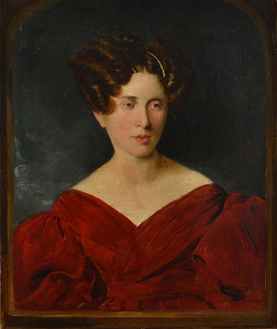 Appraisal: Early th Century English SchoolPortrait of a lady in red