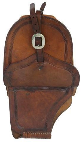 Appraisal: Vintage saddle bags by stamped N Porter Phoenix Ariz believed