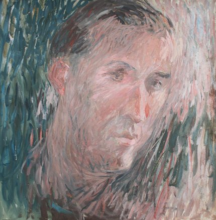 Appraisal: LYNN Nancy American - Portrait of a Man Acrylic Board