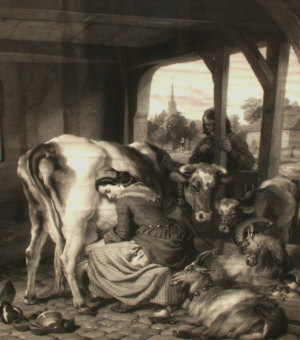 Appraisal: After Rosa Bonheur - - A Country Idyll engraving x