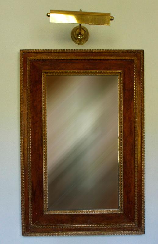 Appraisal: - Antique Style Mirror Antique style mirror bird's eye maple