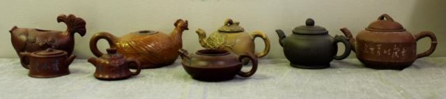 Appraisal: Lot of Asian Teapots Assorted sizes - largest is w