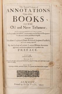 Appraisal: Bible Annotations upon all the Books of the Old and