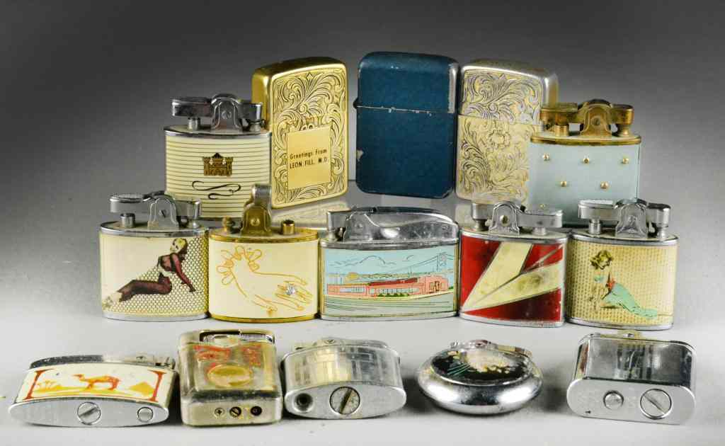 Appraisal: Assorted LightersIncluding advertising and decorative lighters most marked Japan circa