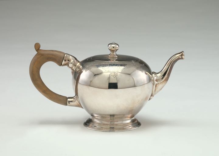 Appraisal: Attractive Edwardian Spherical Footed Sterling Silver Teapot London in the