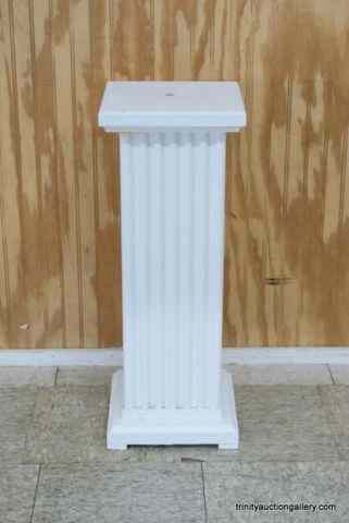 Appraisal: Painted Solid Oak Pillar Fern - Urn Standvery nice custom