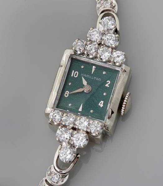 Appraisal: property of various owners jwl movement cal green dial in