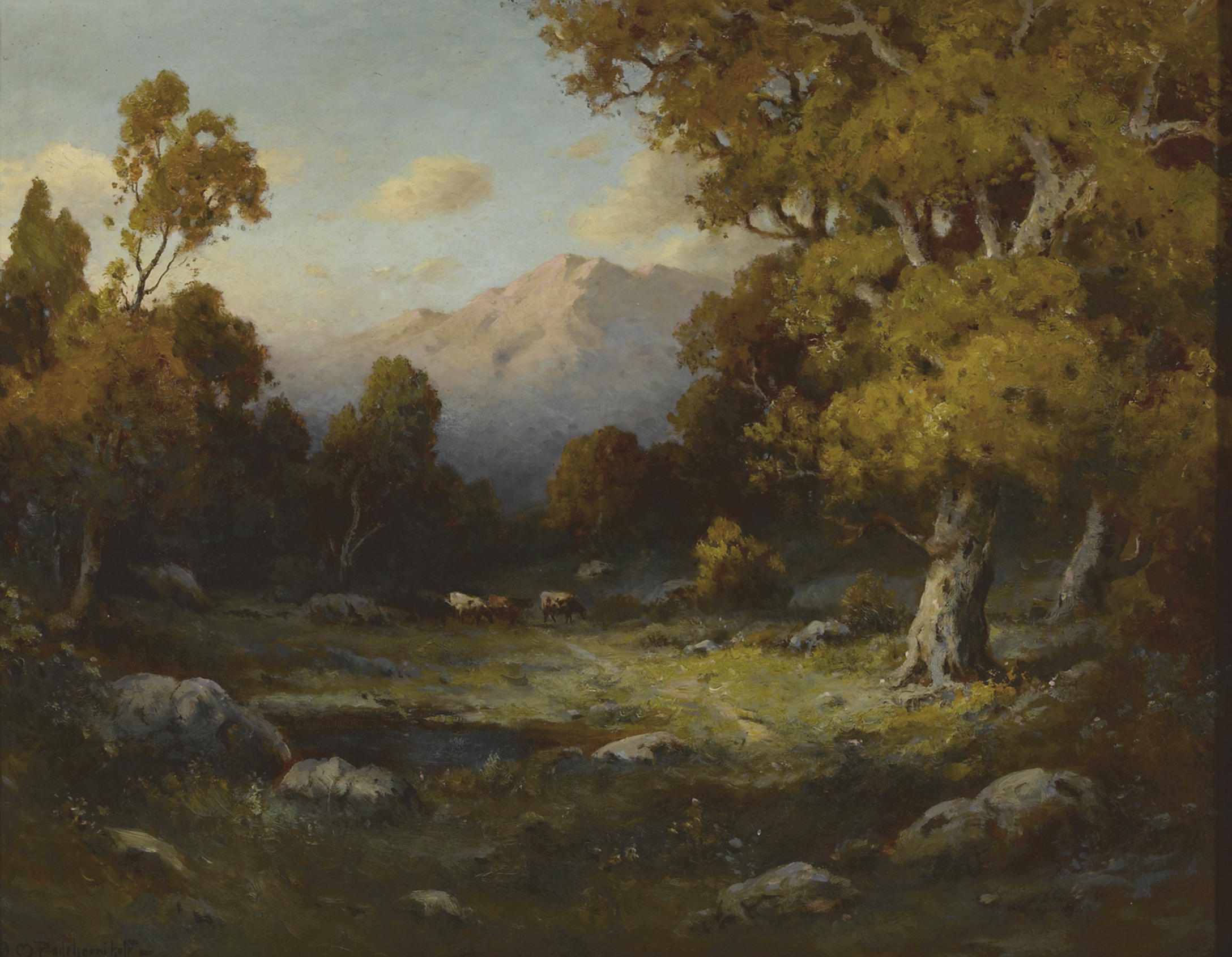 Appraisal: Alexis Matthew Podchernikoff Russian American - Sunset in the Sierras