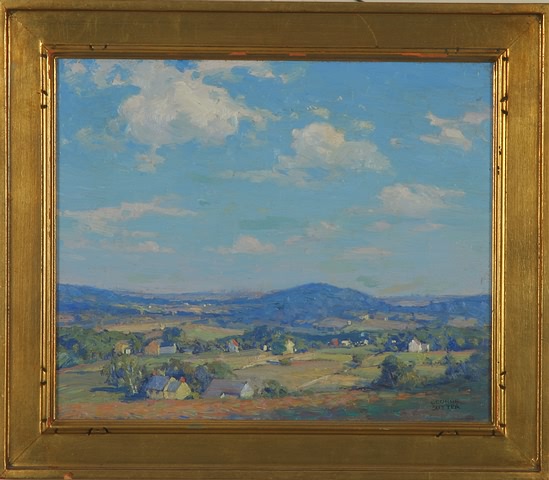 Appraisal: Lahaska oil on board x SLR George Sotter landscape sky