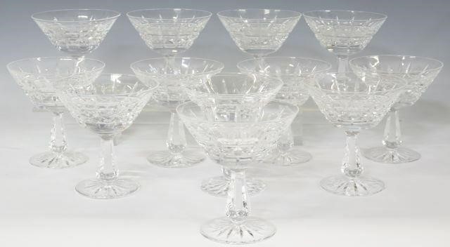 Appraisal: lot of Waterford Kylemore cut crystal champagne tall sherbet glasses