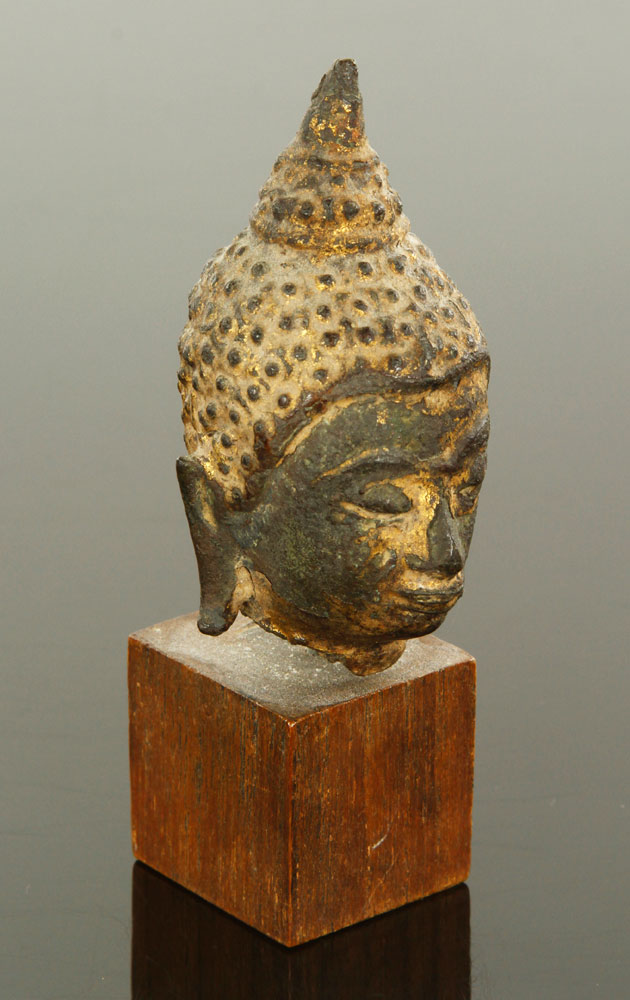 Appraisal: - th th C Thai Gilt bronze Buddha th th