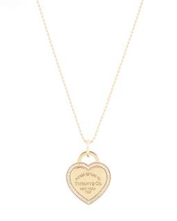 Appraisal: Tiffany Co K Gold Diamond Heart Pendant Tiffany Co American