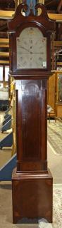 Appraisal: American Grandfather clock by R American Grandfather clock by R