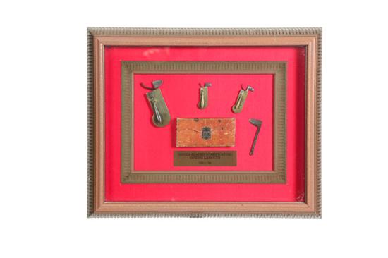 Appraisal: FRAMED SINGLE-BLADED SCARIFICATORS American or European late th-early th century