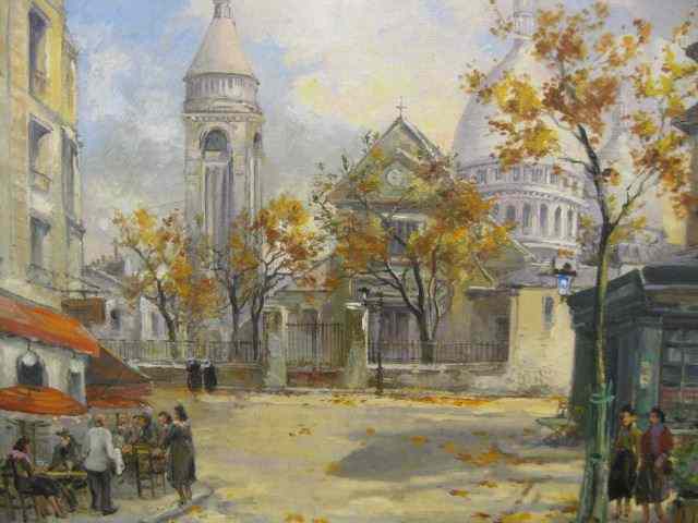 Appraisal: Charles Blondin French street scene well listed artist - on