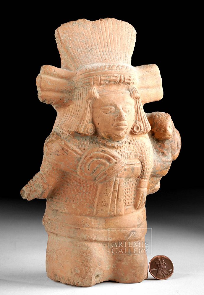 Appraisal: Veracruz Nopiloa Pottery Rattle Whistle Figure Originally Listed At Pre-Columbian