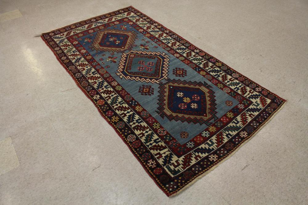 Appraisal: ANTIQUE CAUCASIAN KAZAK RUG c ' x '