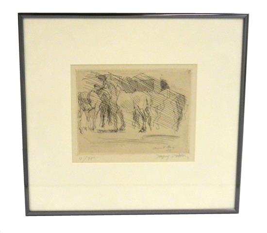 Appraisal: Jacques Gaston Duchamp Villon French - March aux Chevaux trans