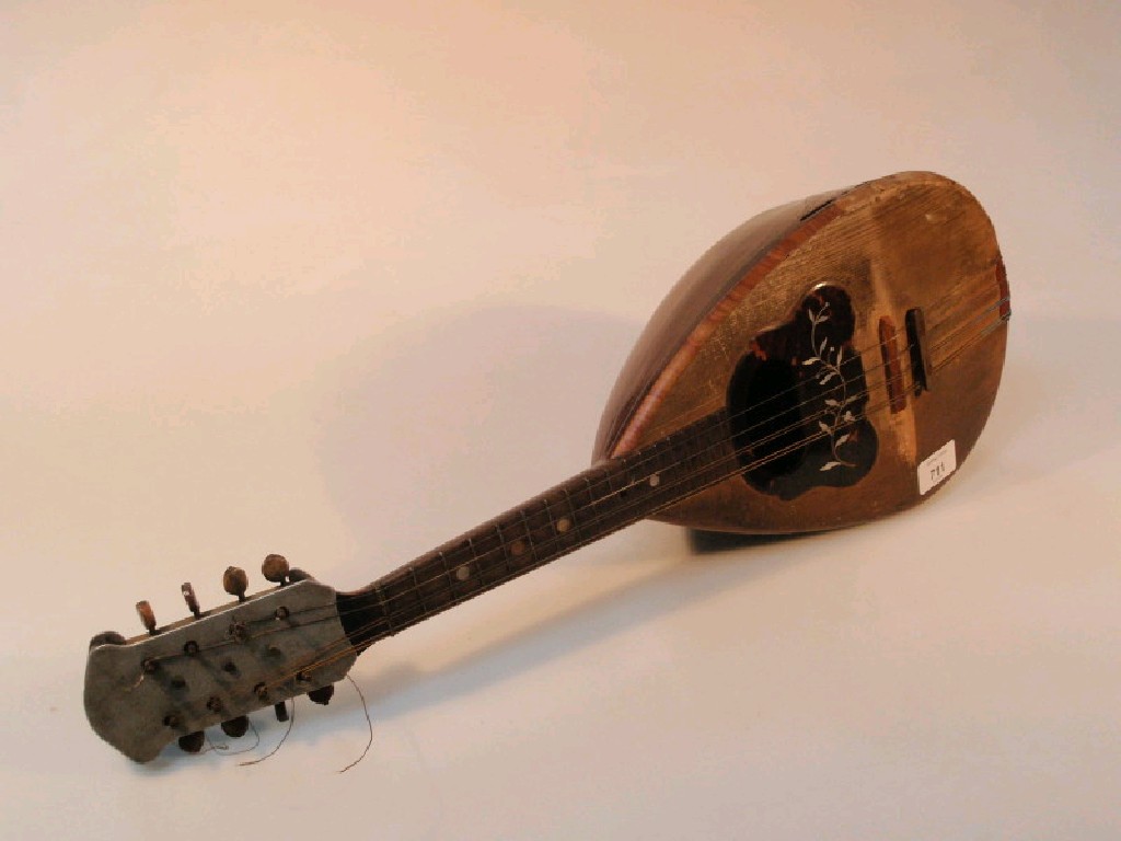 Appraisal: A cased Carlo Marizinni mandolin