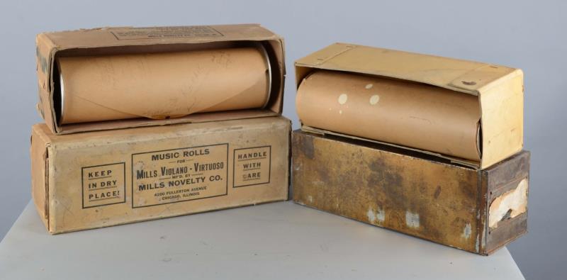 Appraisal: Lot Of Mills Violano Piano Rolls In Box The -