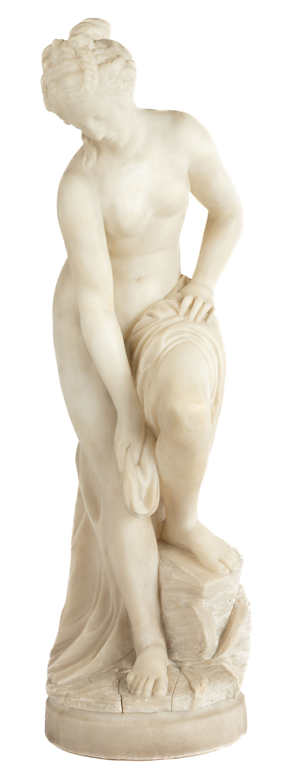 Appraisal: ALABASTER SCULPTURE OF VENUS th century unsigned