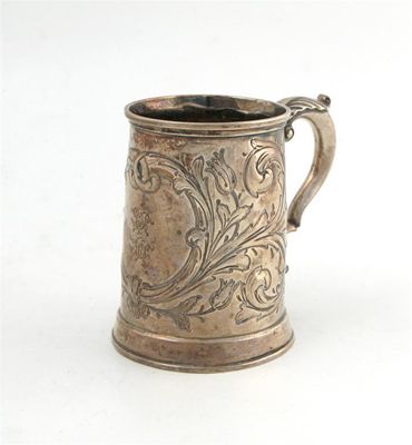 Appraisal: A George IV silver mug by William Brown William Nathanial