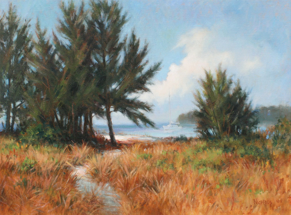 Appraisal: NICHOLS Roy American th C ''Pine Harbor '' Florida OIL