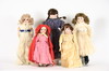 Appraisal: DOLLS - Lot of five including two Ernst Heubach bisque