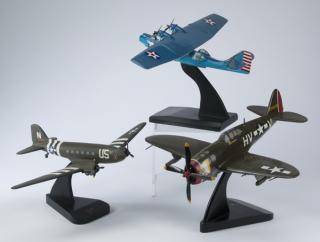 Appraisal: Models of WWII era planes incld a 'Razorback' Group of